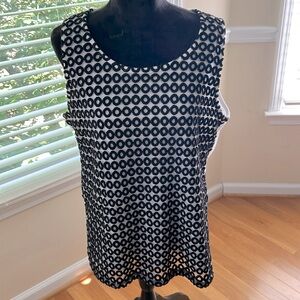 Chico’s black and white tank